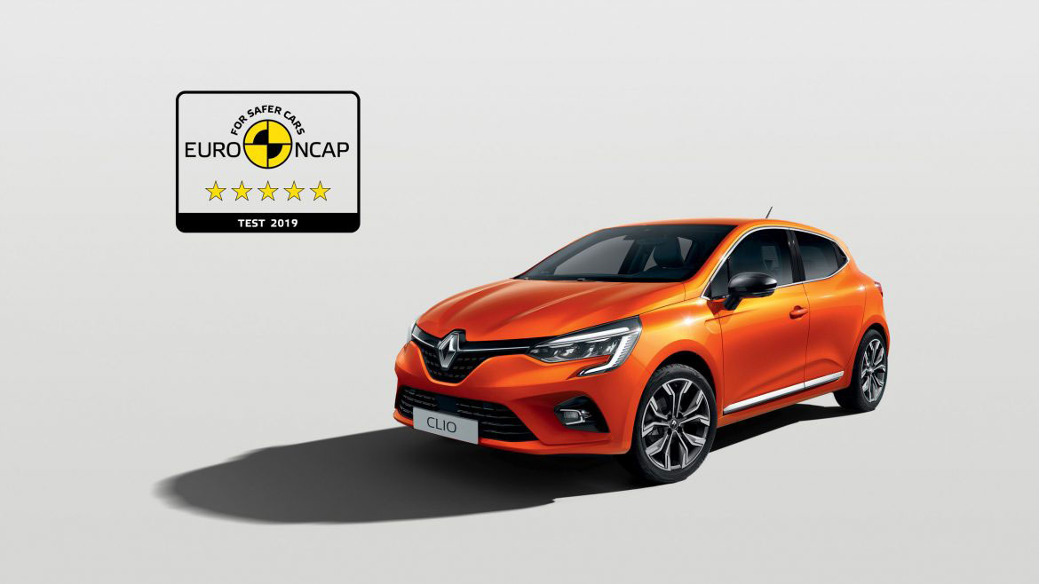 Nieuwe Renault Clio scoort vijf sterren bij Euro NCAP crashtest